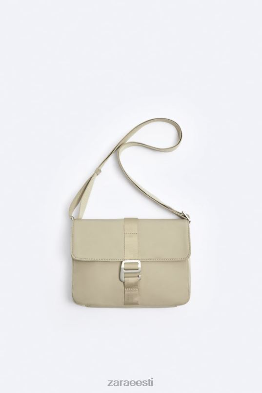 Zara nailonist crossbody kott mehed luu valge tarvikud 42F0H1301