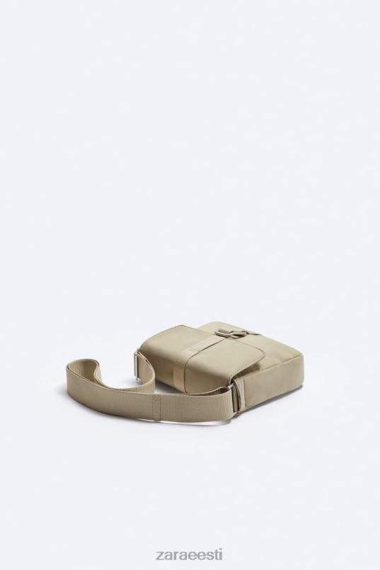 Zara nailonist crossbody kott mehed luu valge tarvikud 42F0H1301