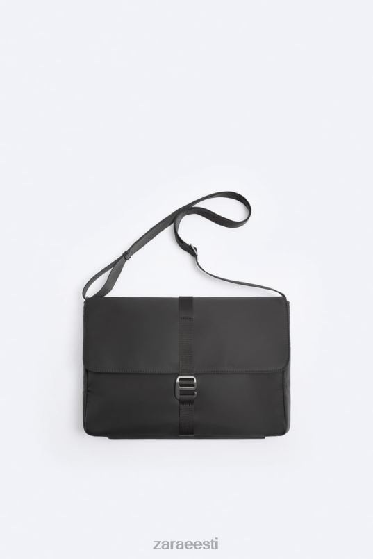 Zara nailonist sõnumikott mehed must tarvikud 42F0H1303