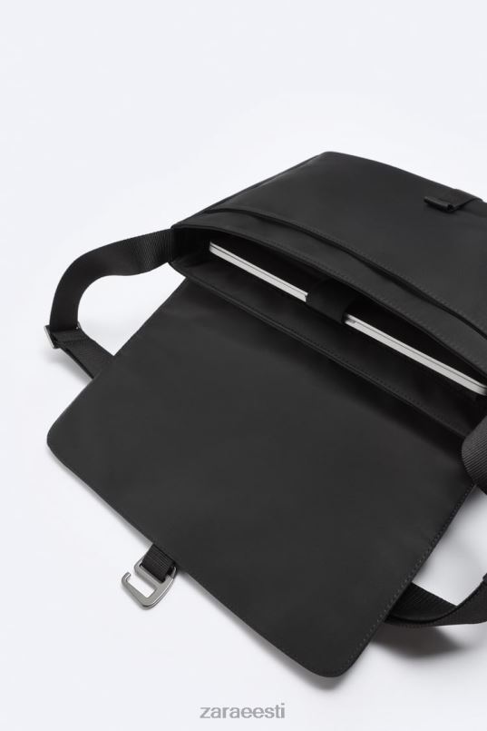 Zara nailonist sõnumikott mehed must tarvikud 42F0H1303