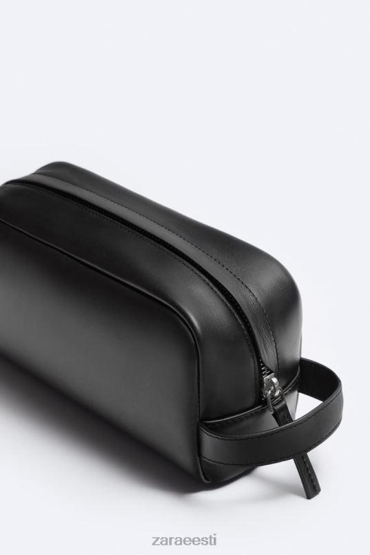 Zara nappa nahast pesukott mehed must tarvikud 42F0H1284