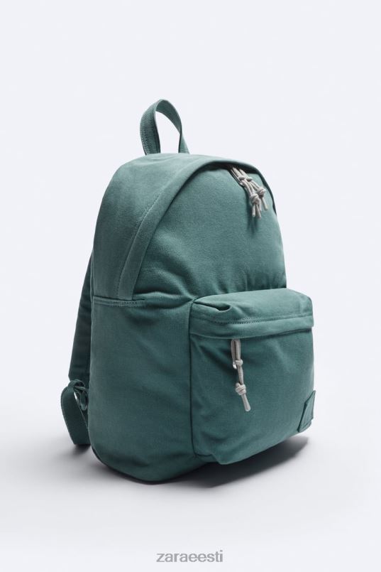 Zara pestud lõuendist seljakott mehed roheline tarvikud 42F0H1294