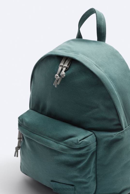 Zara pestud lõuendist seljakott mehed roheline tarvikud 42F0H1294