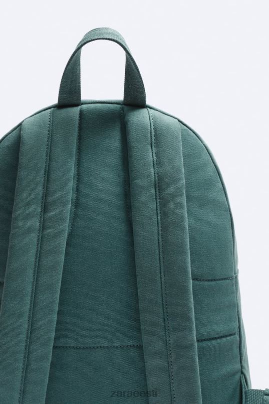 Zara pestud lõuendist seljakott mehed roheline tarvikud 42F0H1294