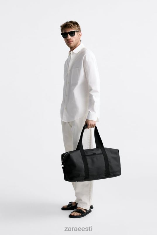 Zara tekstuuriga kott mehed must tarvikud 42F0H1288