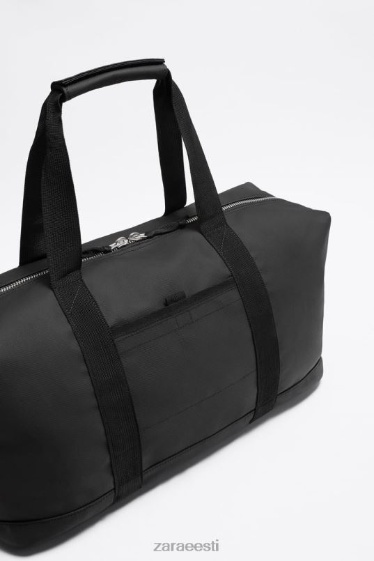 Zara tekstuuriga kott mehed must tarvikud 42F0H1288