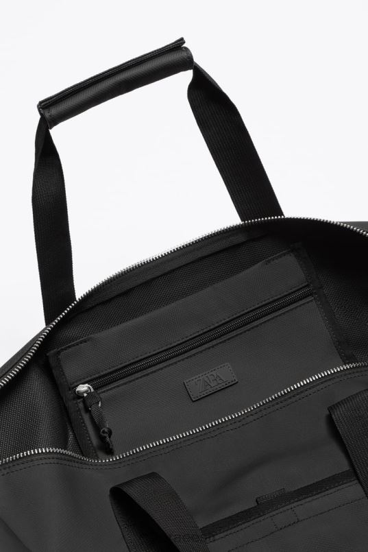 Zara tekstuuriga kott mehed must tarvikud 42F0H1288