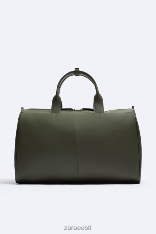 Zara tekstuuriga kott mehed roheline tarvikud 42F0H1328