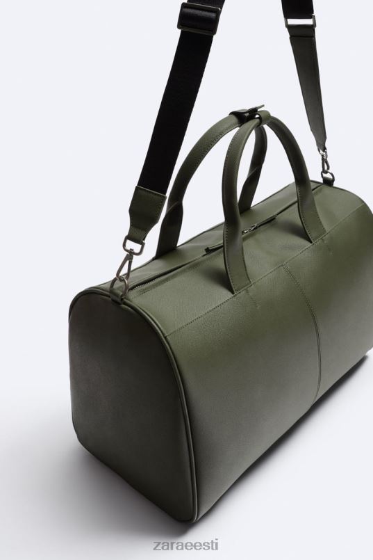 Zara tekstuuriga kott mehed roheline tarvikud 42F0H1328