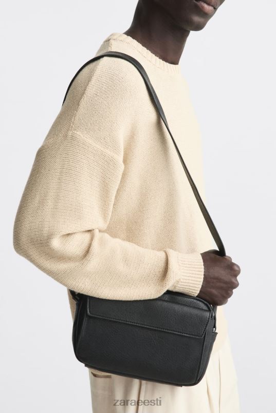 Zara teraline crossbody kott mehed must tarvikud 42F0H1332