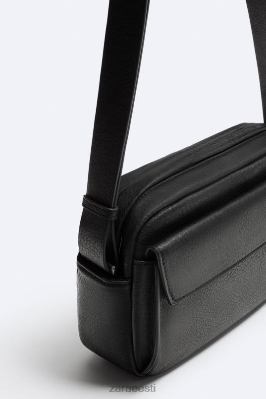 Zara teraline crossbody kott mehed must tarvikud 42F0H1332