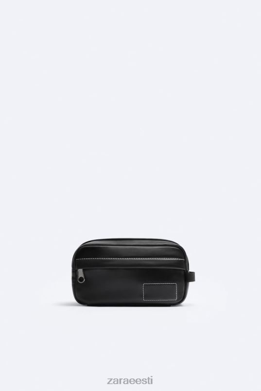 Zara topstitch pesukott mehed must tarvikud 42F0H1321