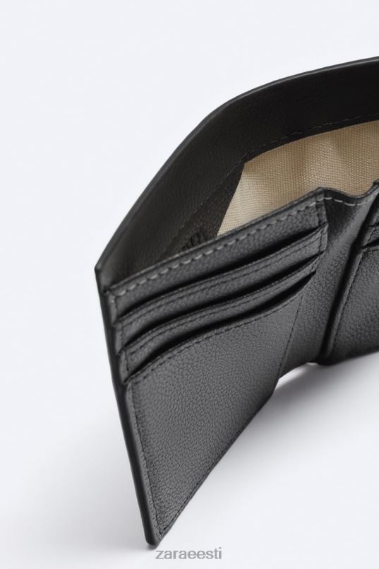 Zara vertikaalne rahakott mehed must tarvikud 42F0H1343