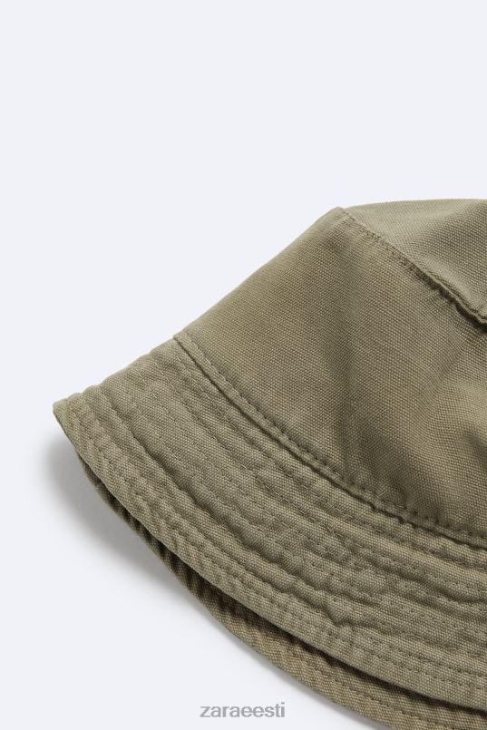 Zara tekstuuriga ämbrikübar mehed hele khaki tarvikud 42F0H1446