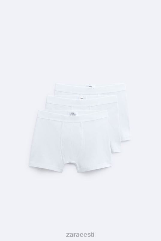 Zara 3 pakk põhiboksereid mehed valge tarvikud 42F0H1421