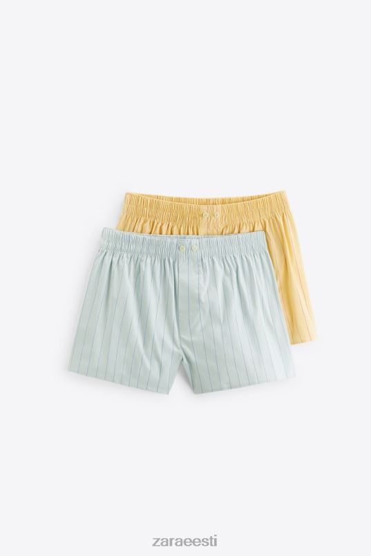 Zara kaks pakk triibulisi popliiniboksereid mehed mitmesugused tarvikud 42F0H1416