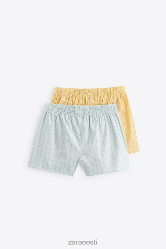 Zara kaks pakk triibulisi popliiniboksereid mehed mitmesugused tarvikud 42F0H1416