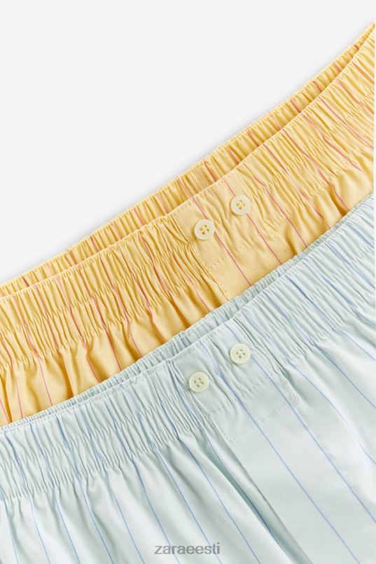 Zara kaks pakk triibulisi popliiniboksereid mehed mitmesugused tarvikud 42F0H1416