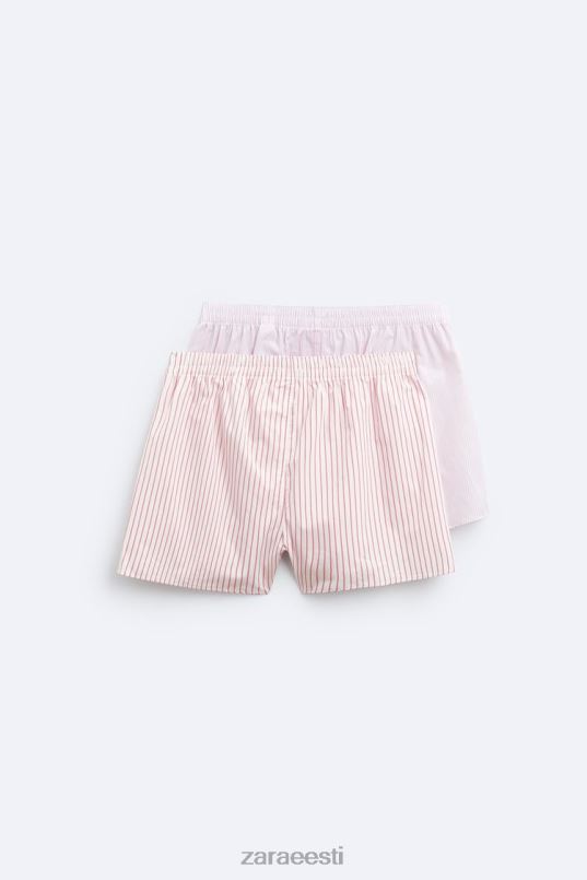 Zara kaks pakk triibulisi popliiniboksereid mehed mitmesugused tarvikud 42F0H1417