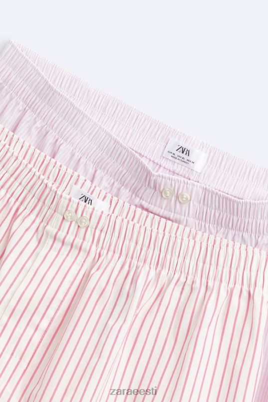 Zara kaks pakk triibulisi popliiniboksereid mehed mitmesugused tarvikud 42F0H1417