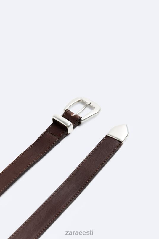 Zara kitsas nahast vöö mehed pruun tarvikud 42F0H1467