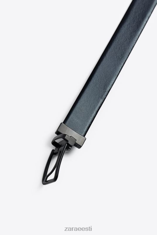 Zara ümberpööratav nahast vöö mehed must tarvikud 42F0H1476