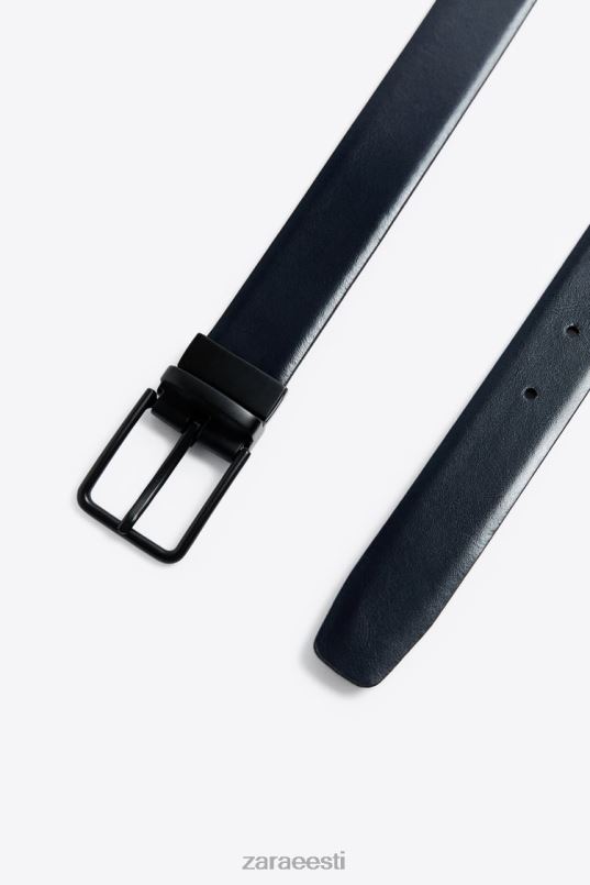 Zara ümberpööratav nahast vöö mehed must tarvikud 42F0H1476