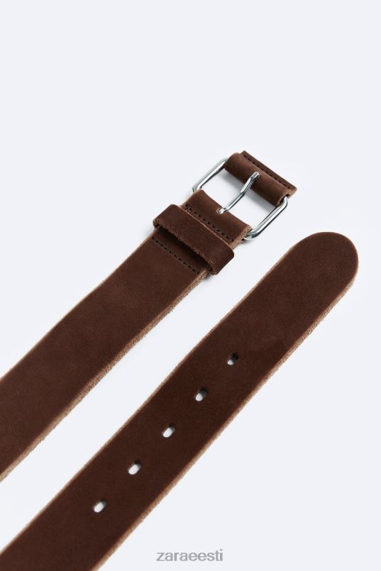 Zara nahast vöö mehed pruun tarvikud 42F0H1468
