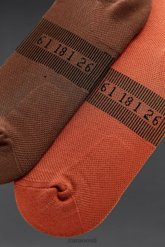 Zara treeningsokid mehed khaki tarvikud 42F0H1412