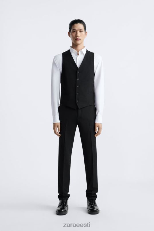 Zara õhuke vest mehed must Riietus 42F0H1166