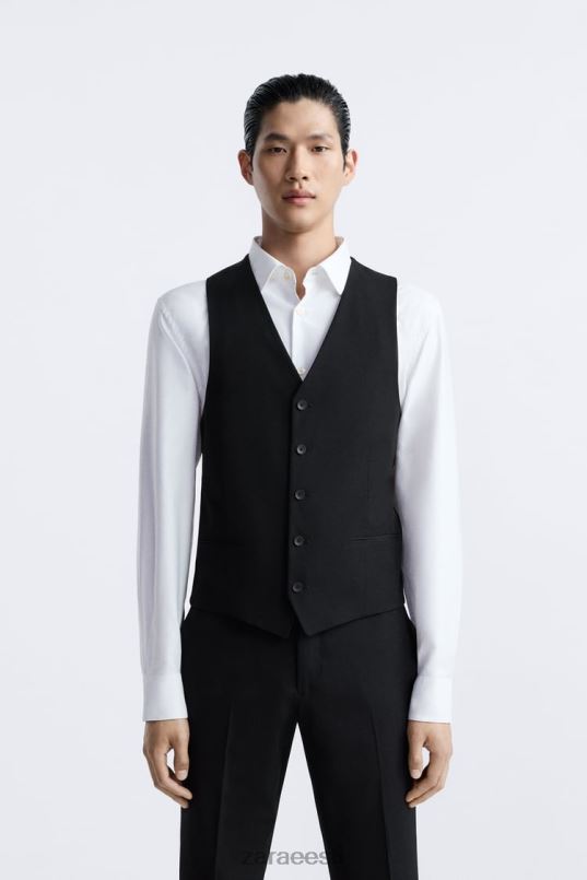 Zara õhuke vest mehed must Riietus 42F0H1166