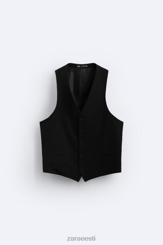 Zara õhuke vest mehed must Riietus 42F0H1166