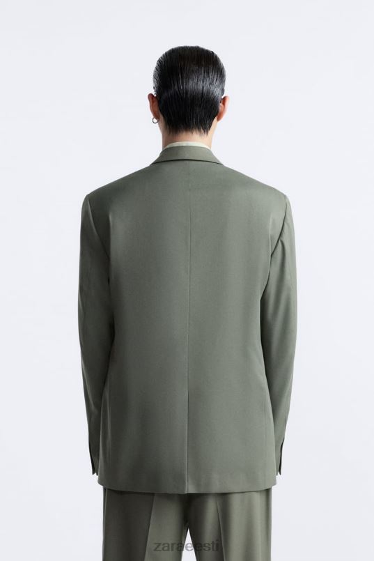 Zara ülikonna jope mehed roheline Riietus 42F0H1146