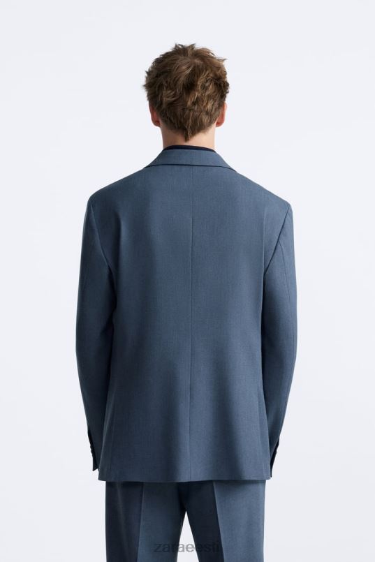 Zara ülikonna jope mehed sinine/teras Riietus 42F0H1145