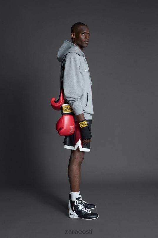 Zara igavese kapuutsiga dressipluus mehed hall mergel Riietus 42F0H1047