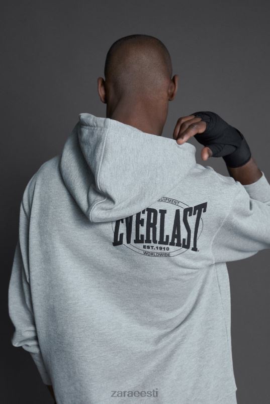 Zara igavese kapuutsiga dressipluus mehed hall mergel Riietus 42F0H1047