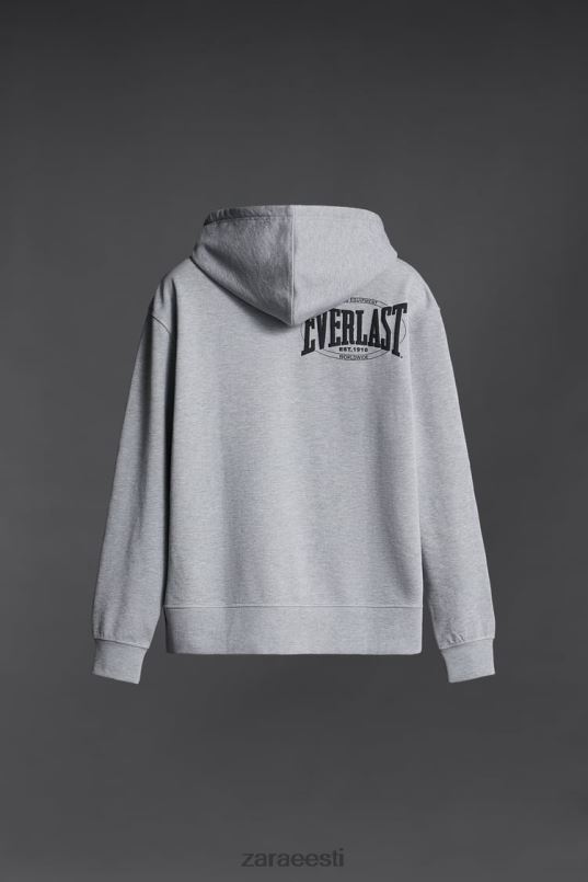 Zara igavese kapuutsiga dressipluus mehed hall mergel Riietus 42F0H1047