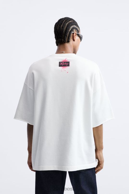 Zara mickey mousedisney dressipluus mehed austri valge Riietus 42F0H1075