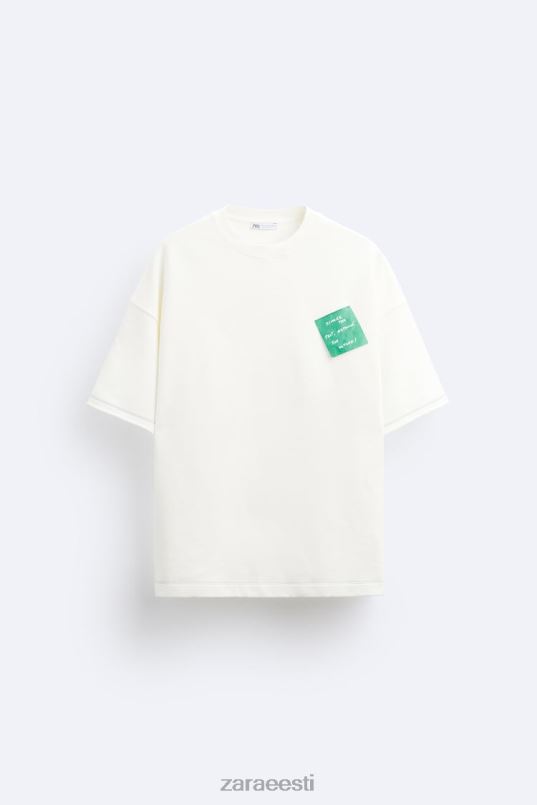 Zara paberlapiga dressipluus mehed austri valge Riietus 42F0H1069