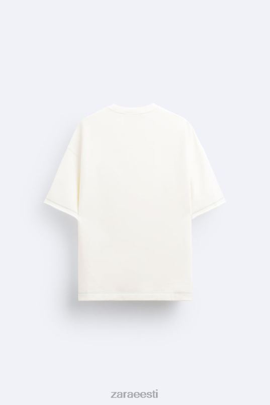 Zara paberlapiga dressipluus mehed austri valge Riietus 42F0H1069