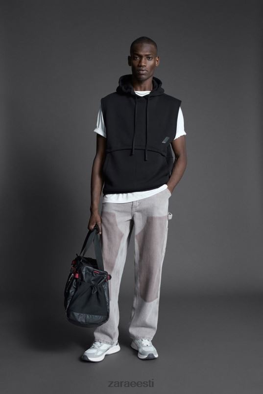 Zara poksitreeningu dressipluus mehed must Riietus 42F0H1049