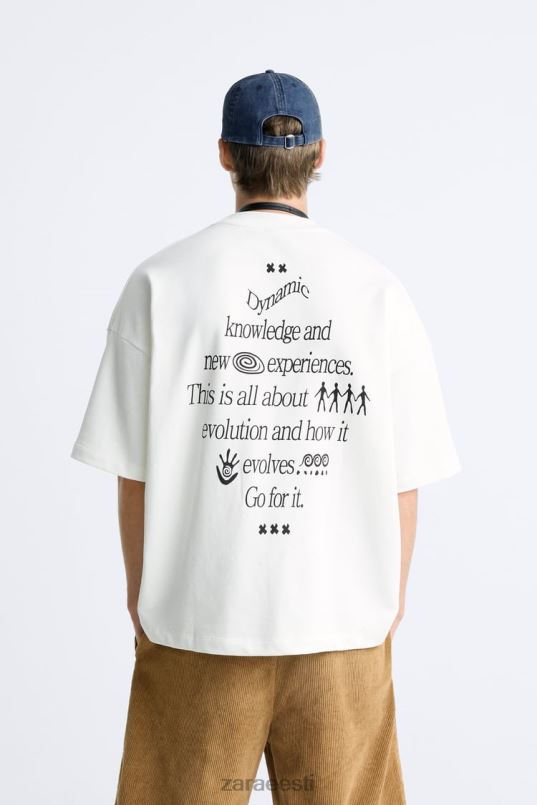 Zara segatekstiga dressipluus mehed austri valge Riietus 42F0H1070