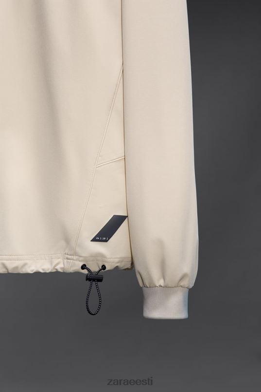 Zara tehnilise treeningu dressipluus mehed ekru Riietus 42F0H1078