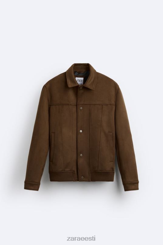 Zara kunstnahast jakk mehed nahk Riietus 42F0H1120