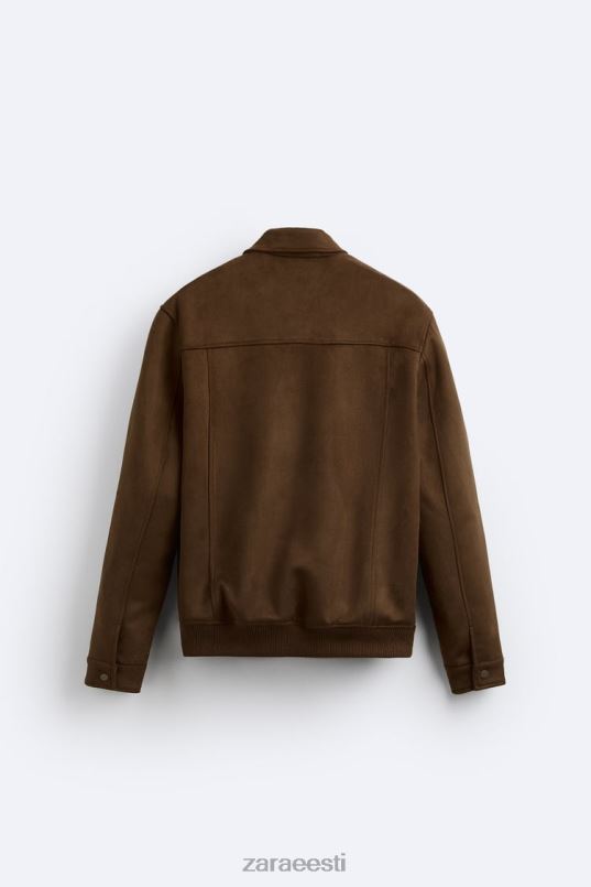 Zara kunstnahast jakk mehed nahk Riietus 42F0H1120