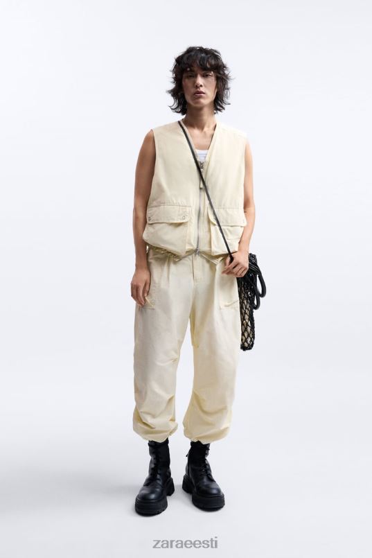 Zara puffervest piiratud väljaanne mehed ekru Riietus 42F0H1124