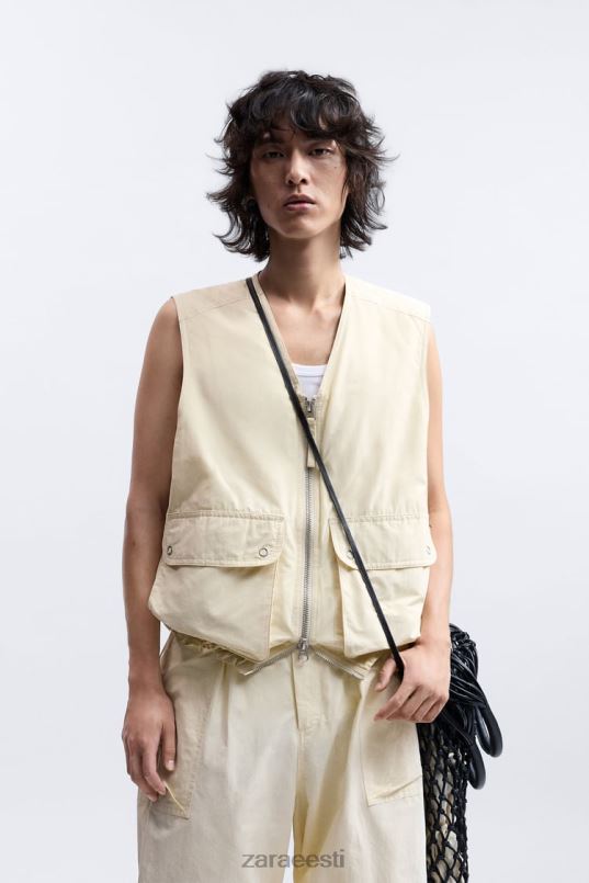 Zara puffervest piiratud väljaanne mehed ekru Riietus 42F0H1124