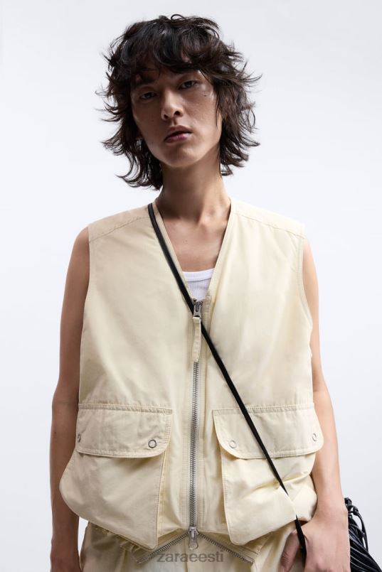 Zara puffervest piiratud väljaanne mehed ekru Riietus 42F0H1124