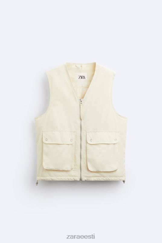Zara puffervest piiratud väljaanne mehed ekru Riietus 42F0H1124