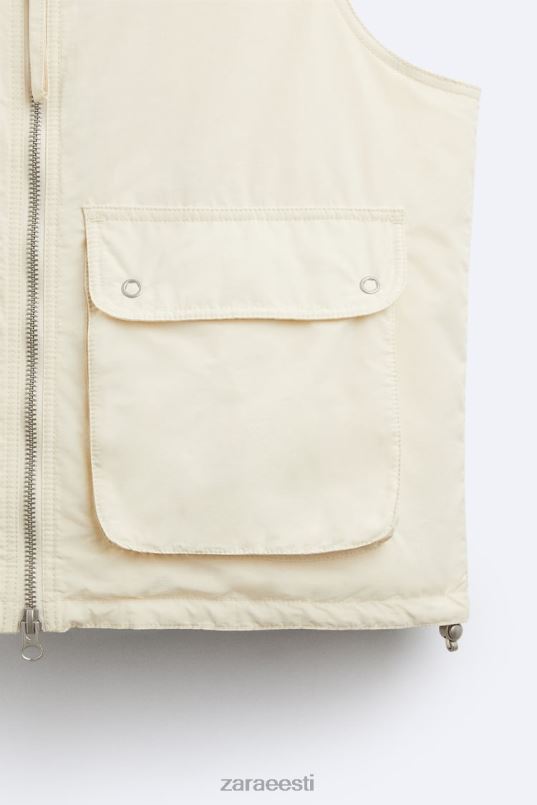 Zara puffervest piiratud väljaanne mehed ekru Riietus 42F0H1124